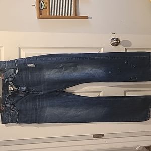 Men's Demin Lab Straight Regular rise distressed Jeans